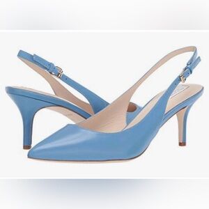 Cole Haan light blue leather sling-back pump